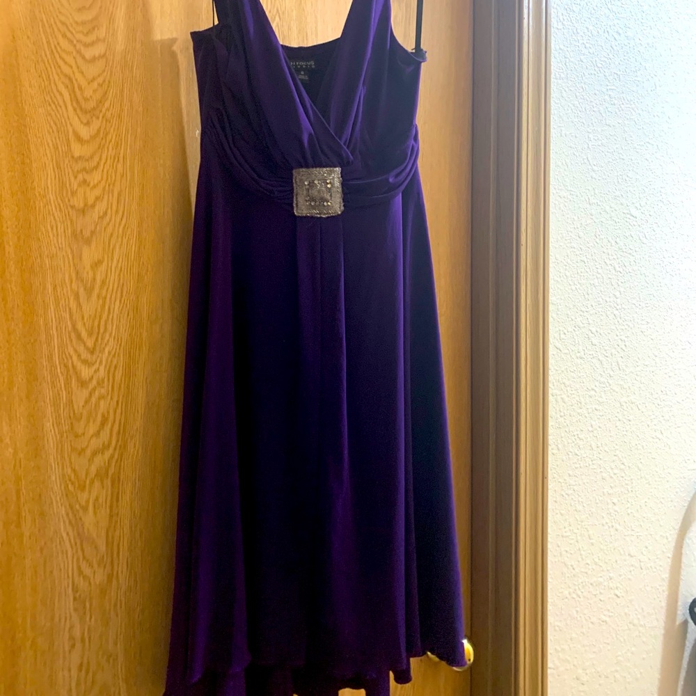 Semi formal v neck dress